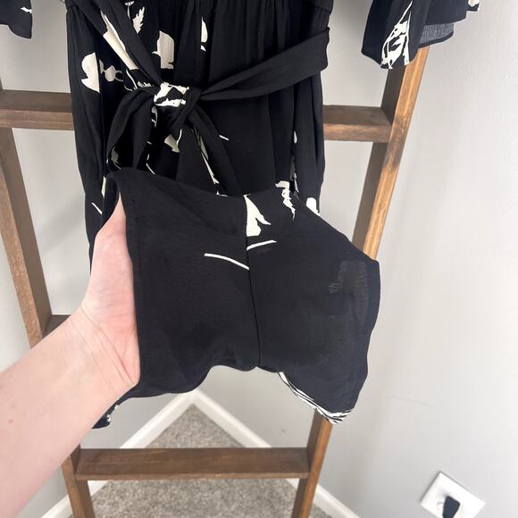BA&sh Penny Viscose Floral Printed Belted Romper - Picture 9 of 12